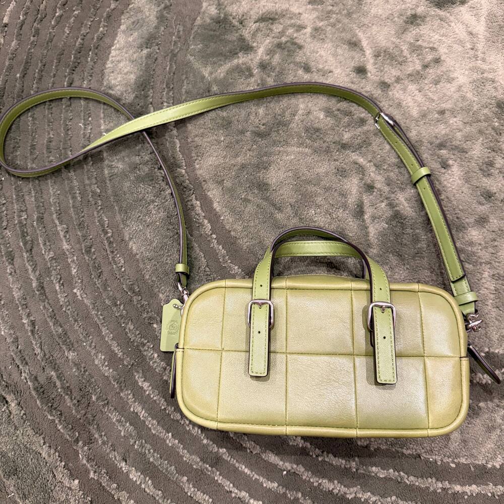 Coachtopia Alter/Ego Mini Satchel Bag in Lime Green